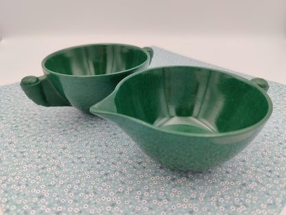 Branchell Co. Green Cream & Sugar Cups